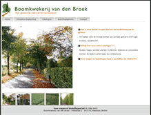 Tablet Screenshot of boomkwekerijvandenbroek.nl